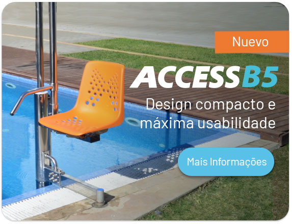 Menu elevador piscina acces b1, port&aacute;til y robusto